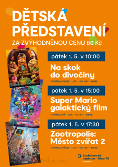 Dětská představení za&nbsp;zvýhodněnou cenu