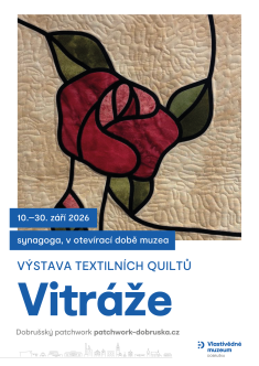 Výstava textilních quiltů Vitráže
