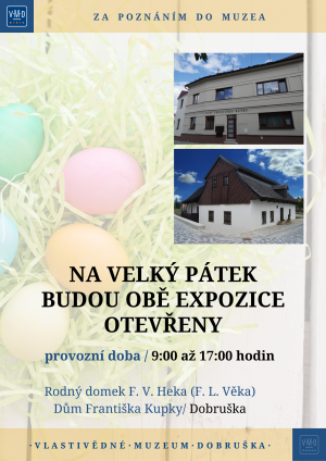 Expozice muzea otevřené VELKÝ PÁTEK  1